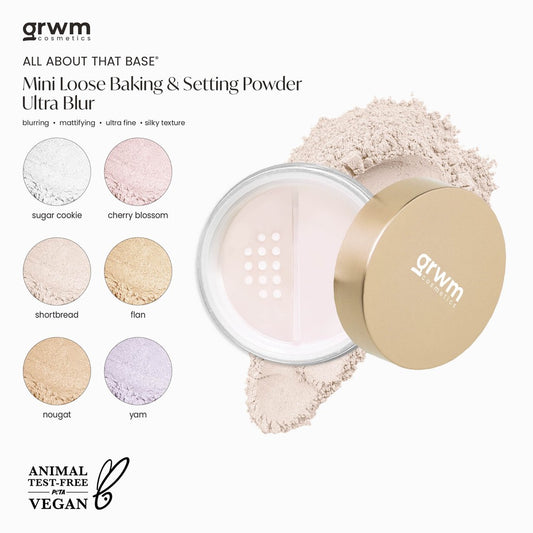 GRWM Cosmetics Powder Rush Mini Loose Baking & Setting Powder Ultra Blur