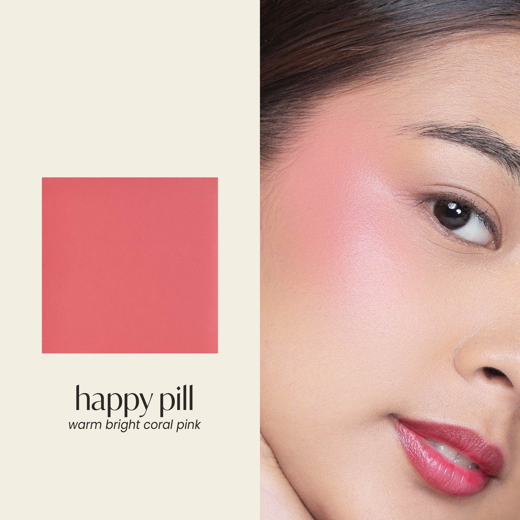 GRWM Cosmetics Face Card Satin Cream Blush with Free Mini Case