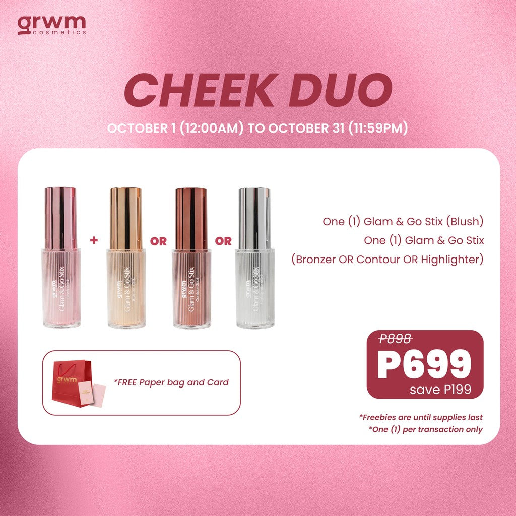 [Bundle] GRWM Cosmetics Cheek Duo - Glam & Go Stix