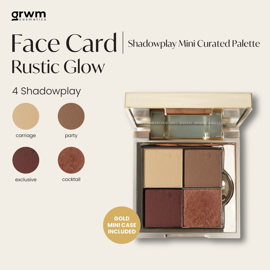 GRWM Cosmetics Face Card Shadowplay Mini Curated Eyeshadow Palette