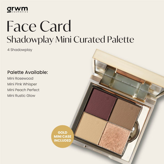 GRWM Cosmetics Face Card Shadowplay Mini Curated Eyeshadow Palette