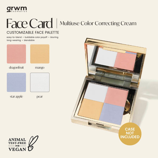 GRWM Cosmetics Face Card Multiuse Mini Color Correcting Cream [CASE NOT INCLUDED]
