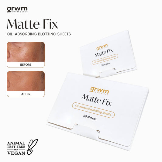 GRWM Cosmetics Matte Fix Oil-Absorbing Blotting Sheets