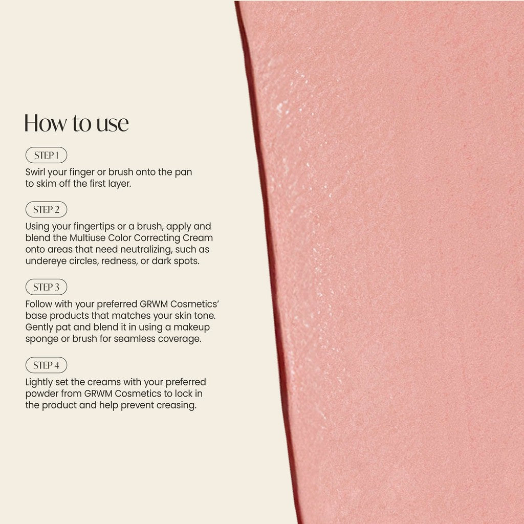 GRWM Cosmetics Face Card Multiuse Mini Color Correcting Cream [CASE NOT INCLUDED]